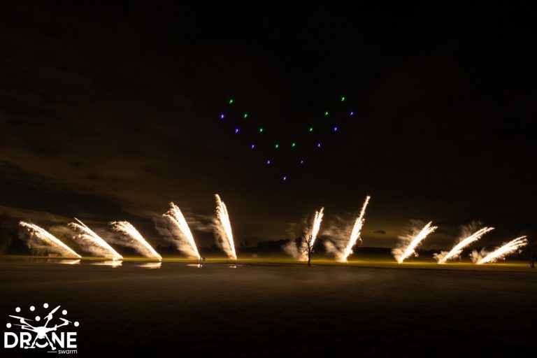 Fireworks Drone Light Show DroneSwarm Drone Swarm Displays
