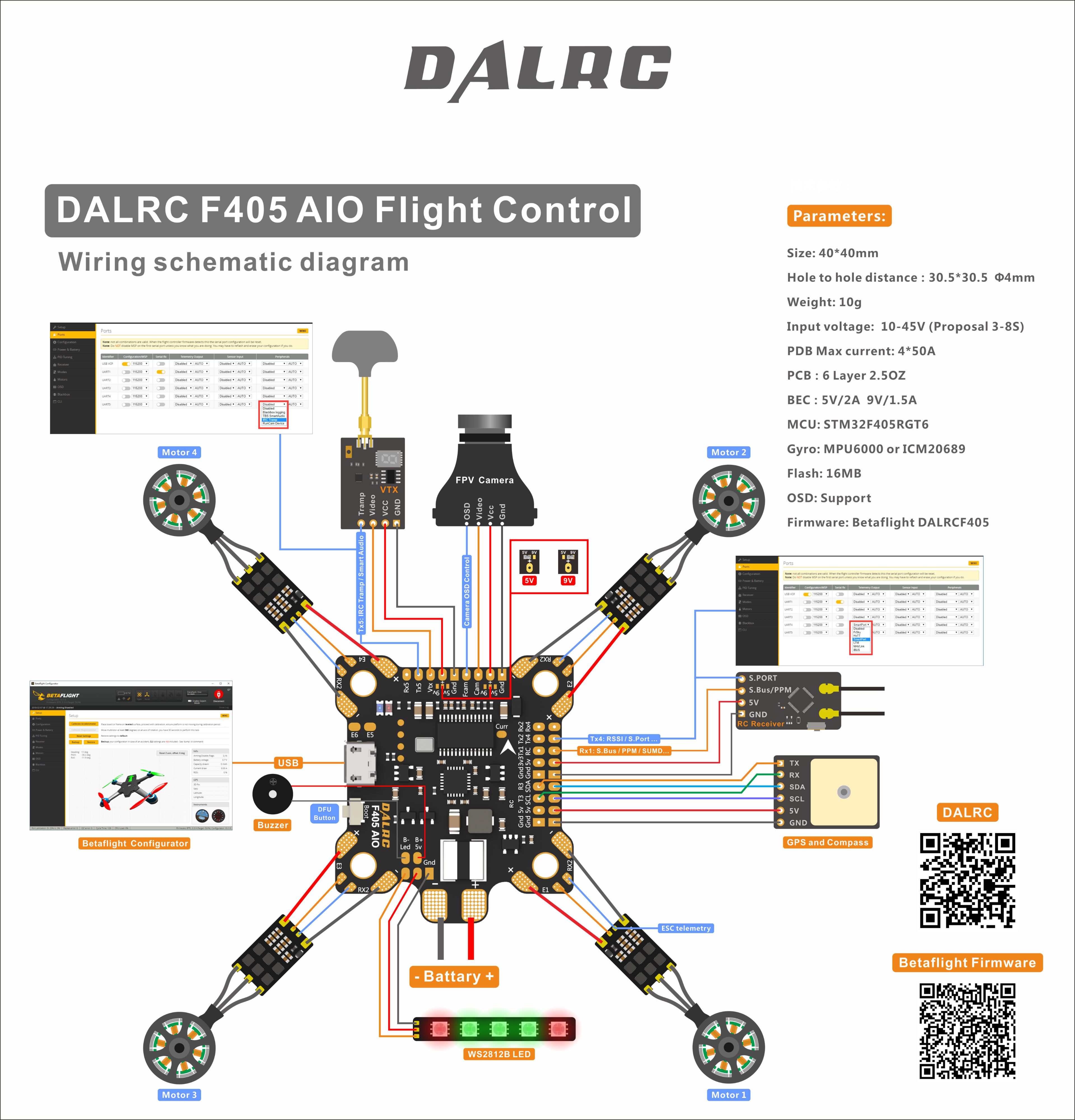 Need Help! help with DALRC F405 AIO Flight Control DroneVibes