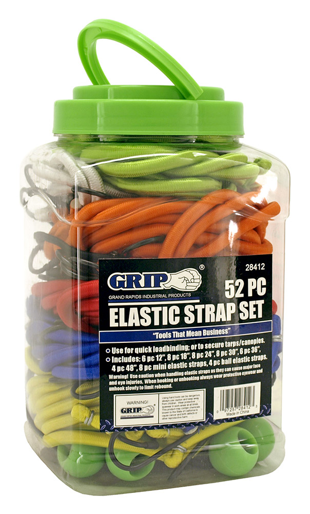 52 pc. Elastic Strap Set Assorted Colors