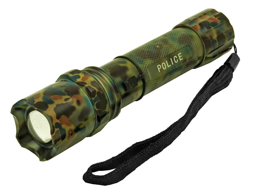 Full Metal LED Tactical Police Flashlight Camo