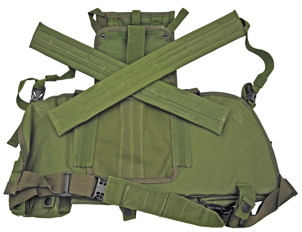 Open Back Tactical Vest OD Green