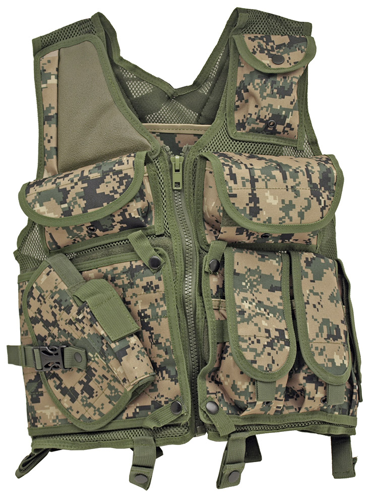 903 Mesh Tactical Vest Woodland Digital Camo
