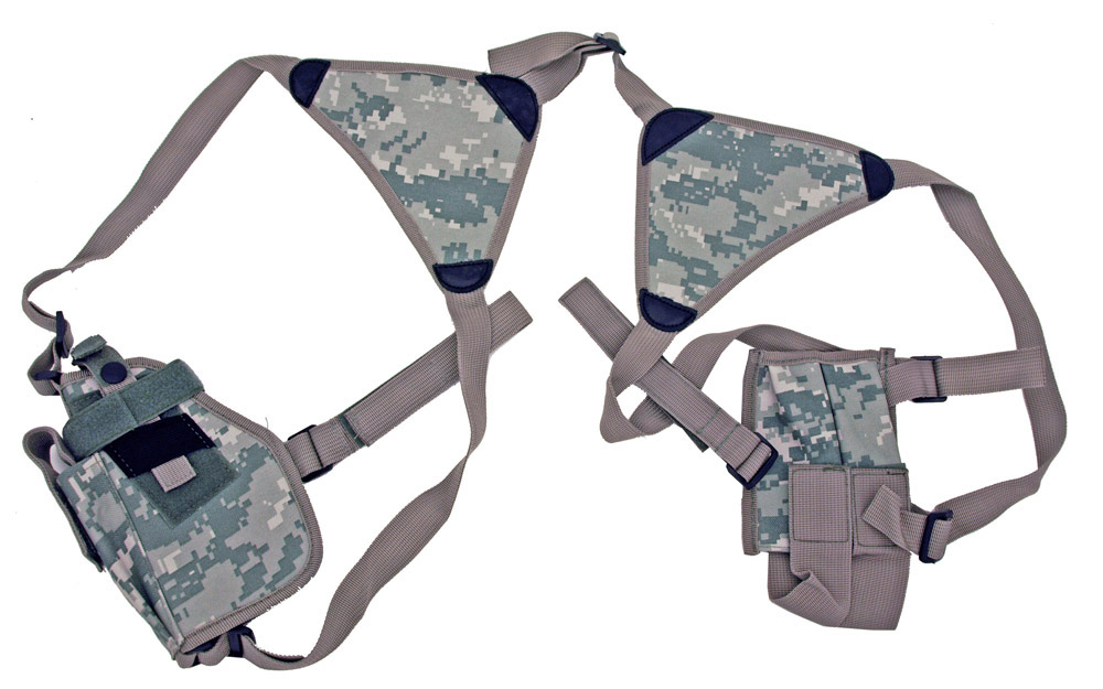 Horizontal Shoulder Holster & Pouch ACU Digital Camo
