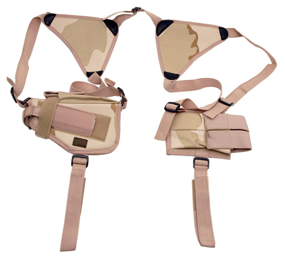 Horizontal Shoulder Holster & Pouch Desert Camo