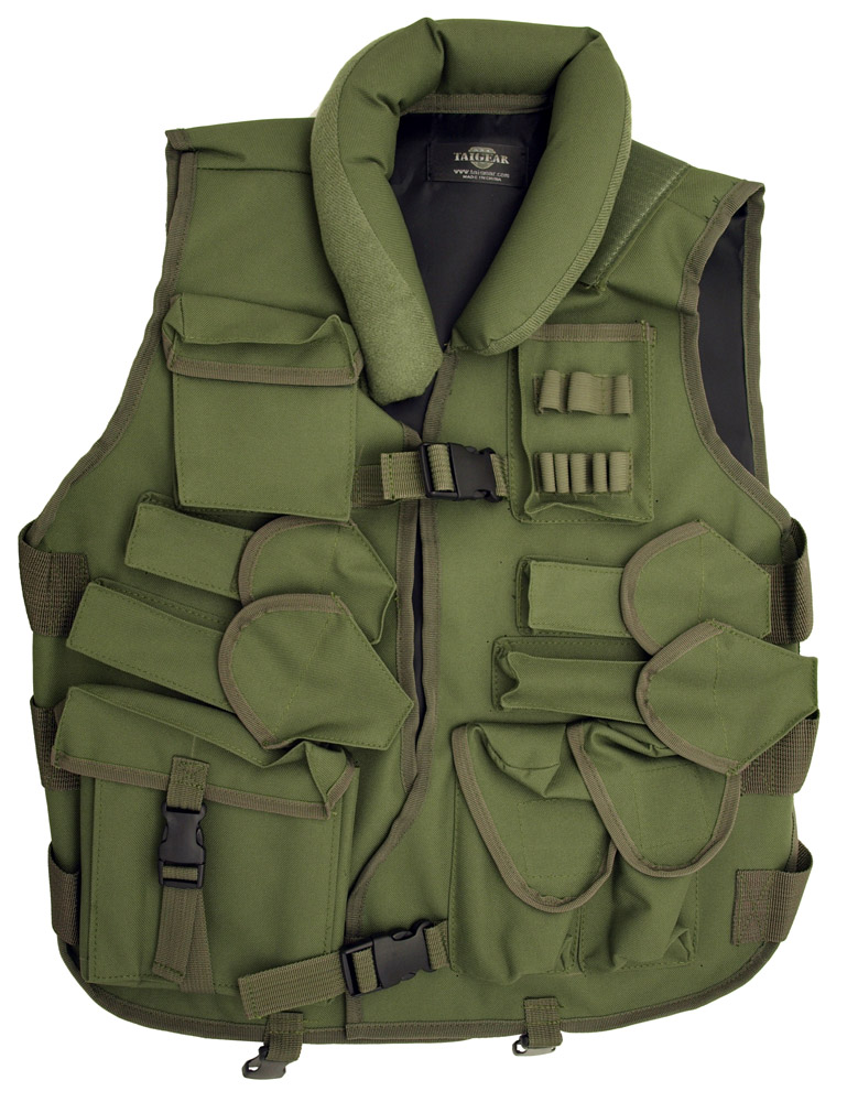 Tactical Vest with Soft Collar OD Green