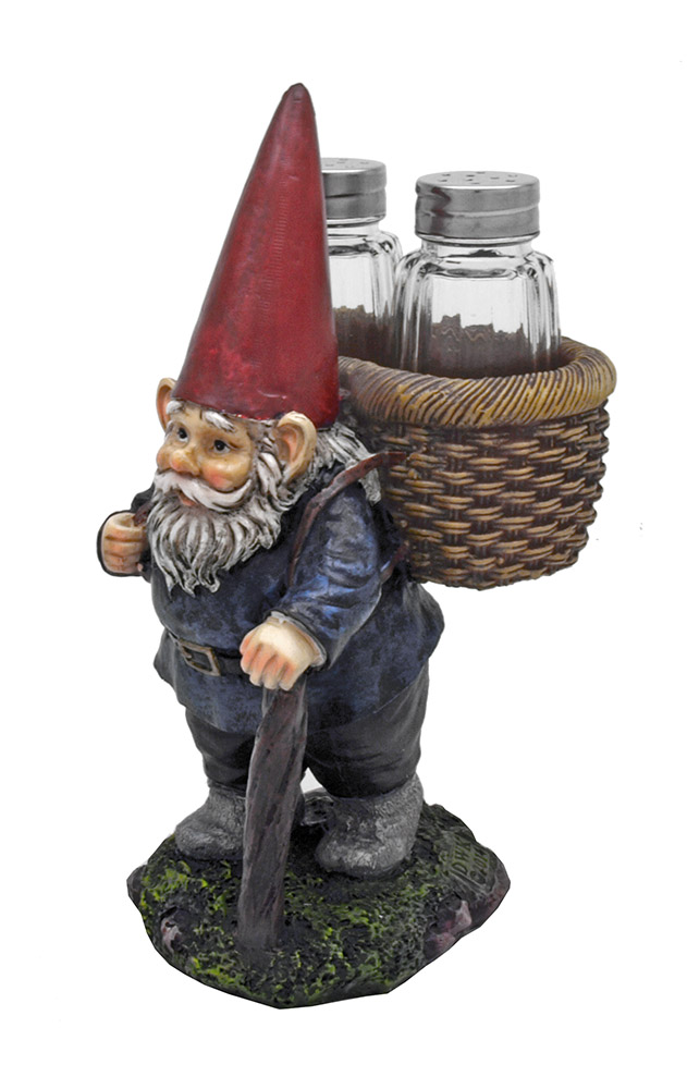 Traveling Spice Gnome Salt & Pepper Shakers