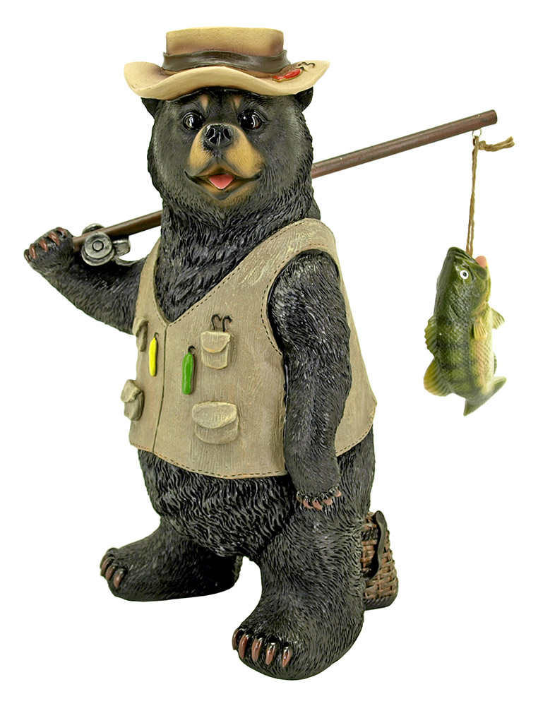 Fishing Tales Bear Statue