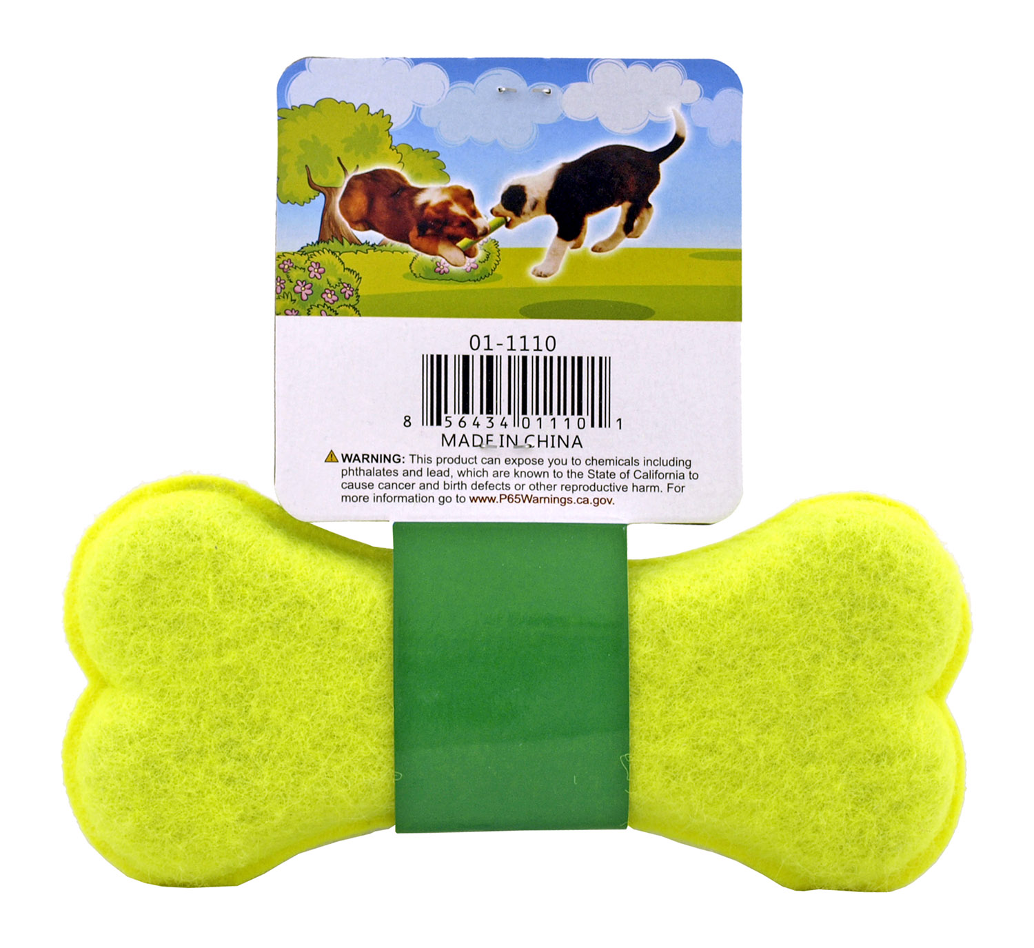 Fetch and Tug Tennis Ball Dog Bone Toy for Large and Small Dogs
