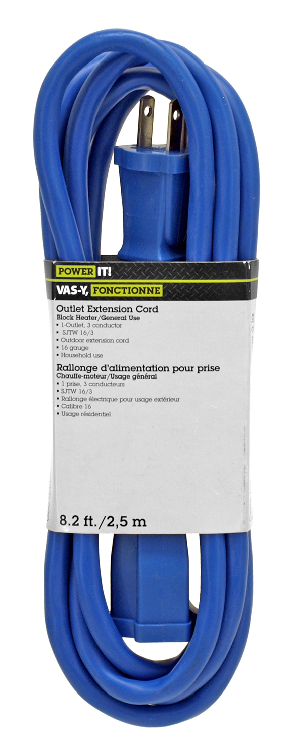 8.2 ft. Outlet Extension Cord