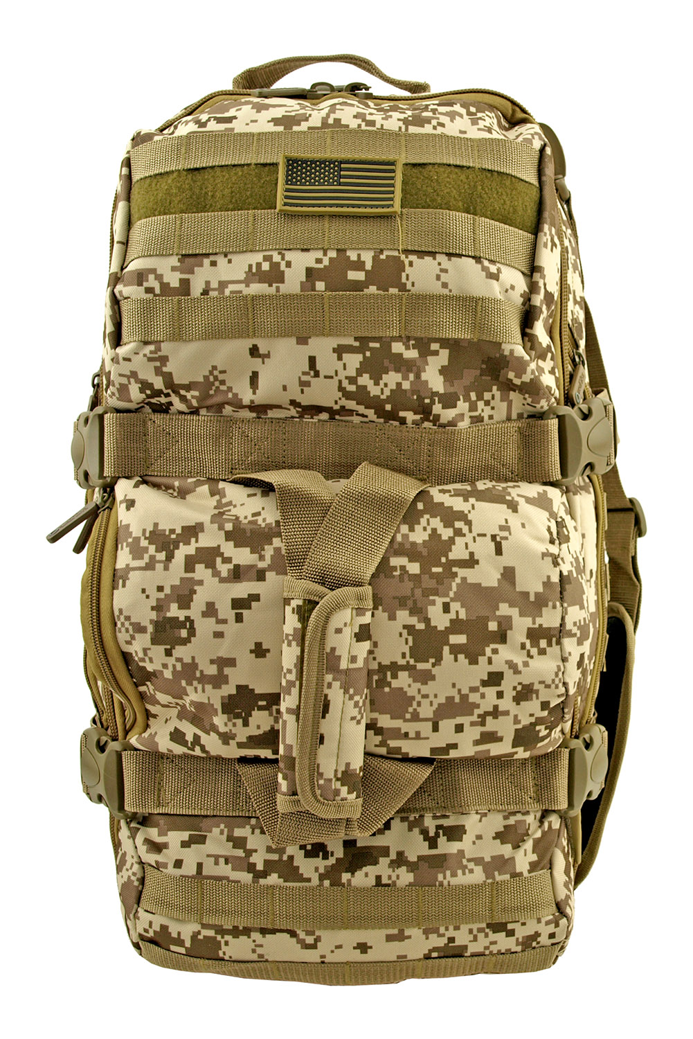 Tactical Journeyman Large Duffle Bag Backpack Desert Tan Digital Camo