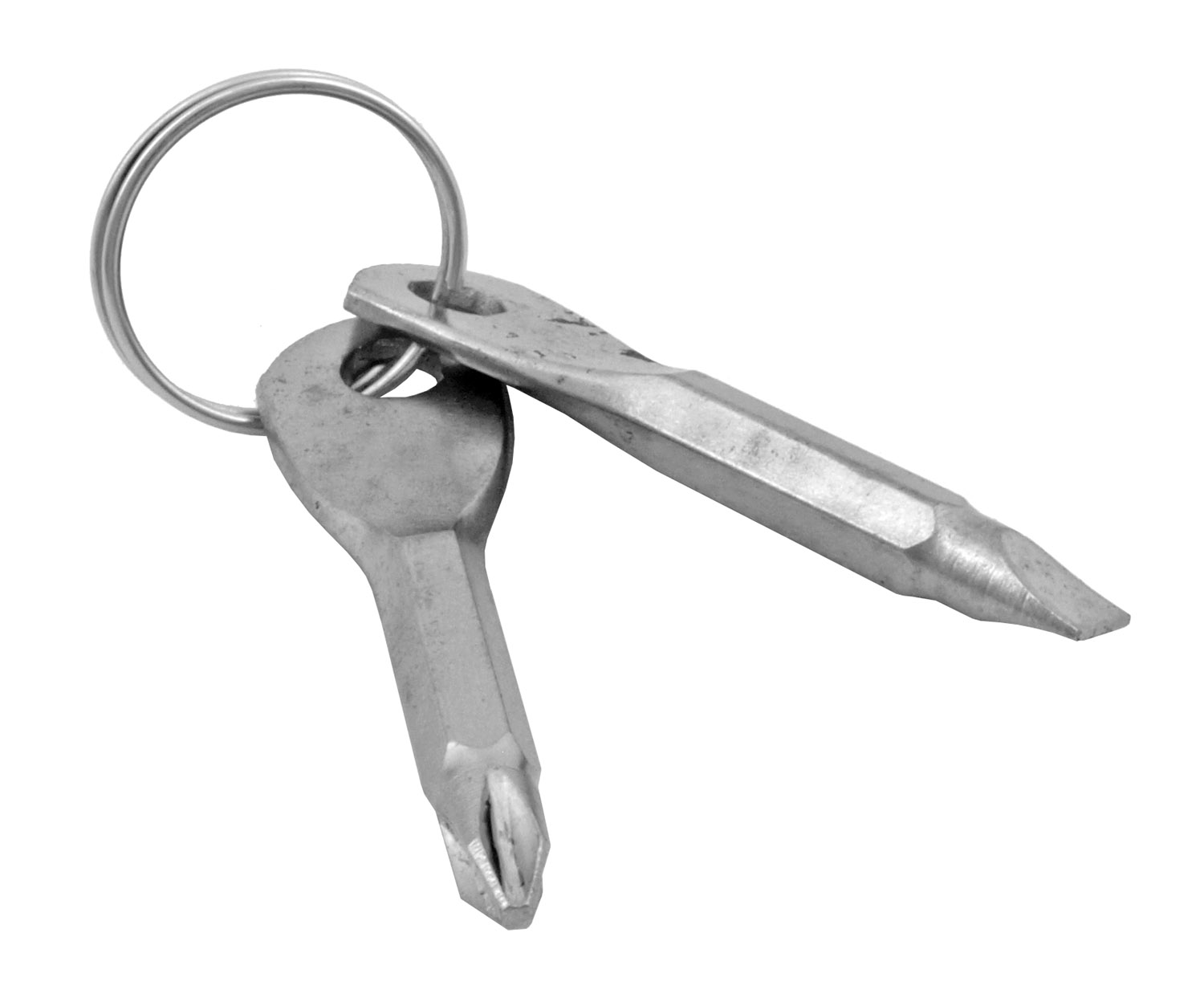 Phillips Head and Flat Head Screwdriver Keychain