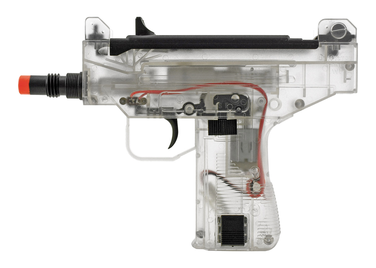 Umarex IWI Micro UZI Electric Powered Airsoft Sub Machine Gun AEG Clear