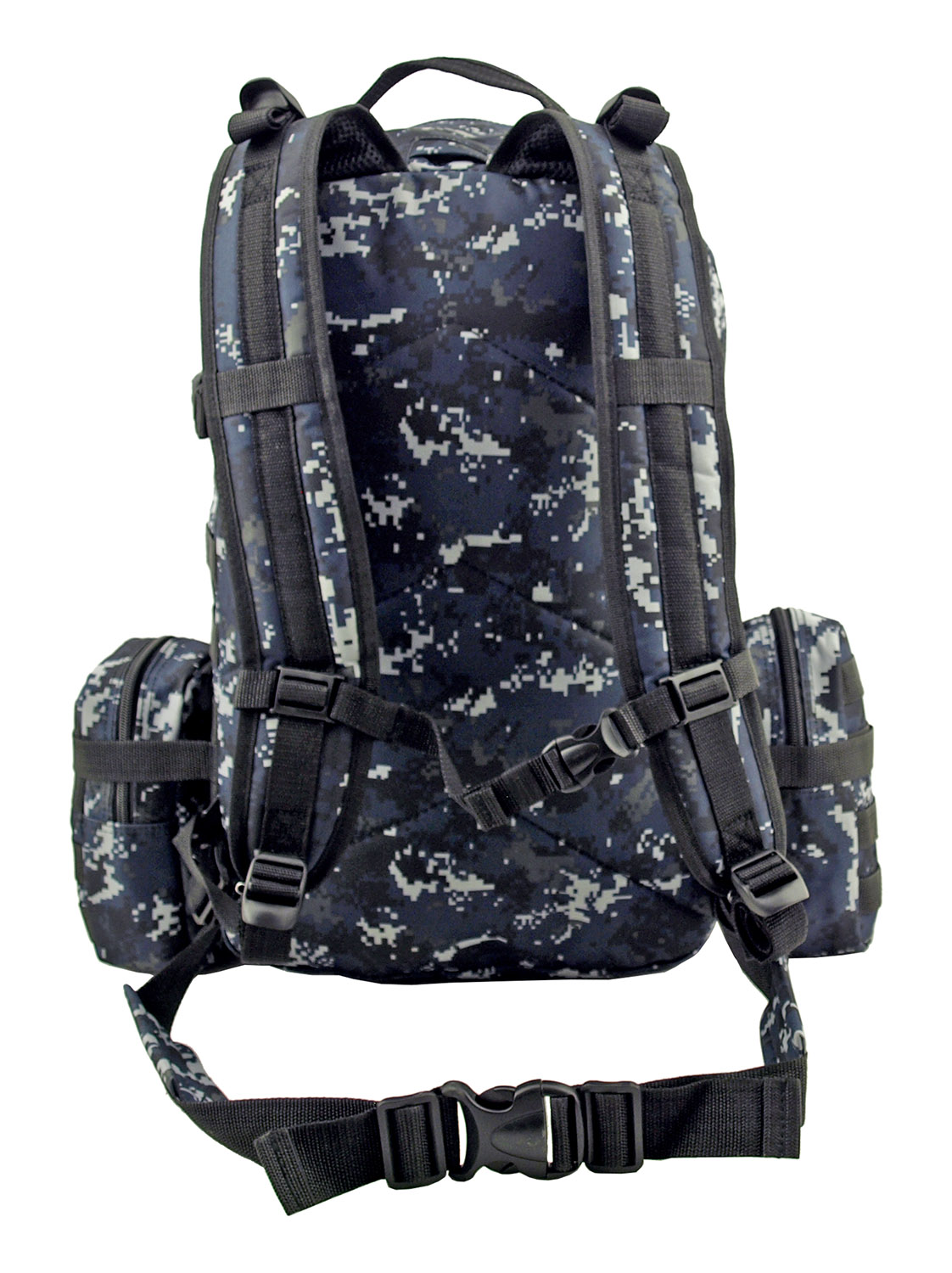 Large Tactical Assault Rucksack Backpack Blue Digitial Camo