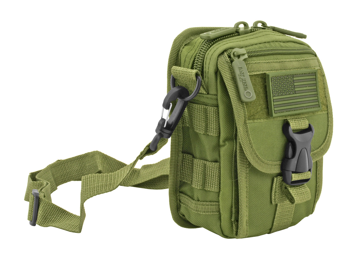 The Tactical Over the Shoulder Everyday Carry Attachment Bag Olive Green
