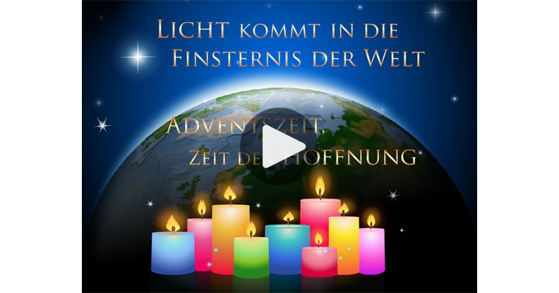 Meine Karte Adventszeit, Zeit der Hoffnung