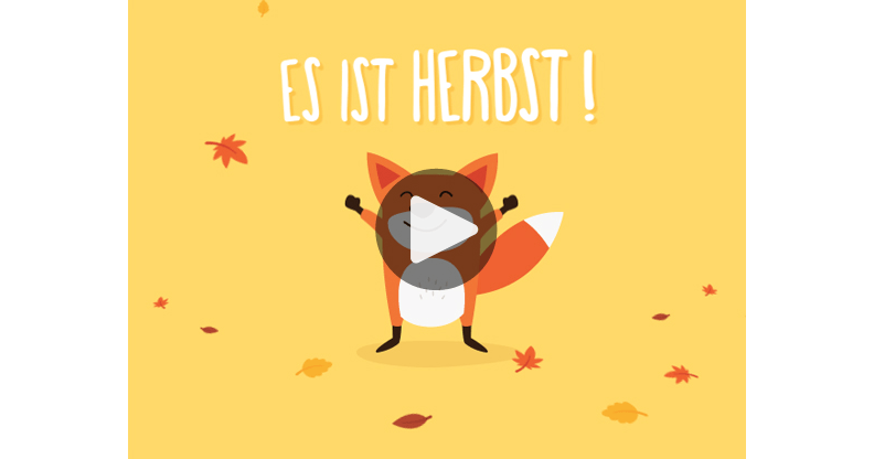 Meine Karte Kleiner Fuchs im Herbst
