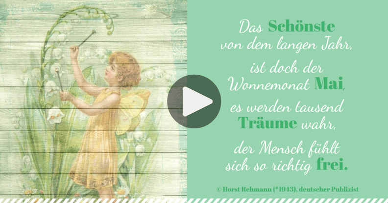 Meine Karte Gedicht Wonnemonat Mai