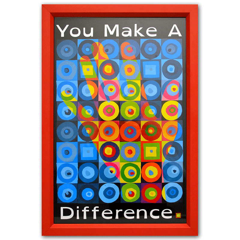 Framed quot;You Make a Differencequot; poster  Dale Rogers Training Center
