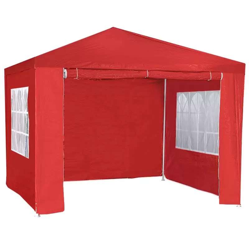 3x3m Wallaroo Outdoor Party Wedding Event Gazebo Tent Red Dr Techlove