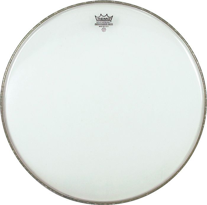 Remo Ambassador Clear Bass Drumheads Drums Etc.