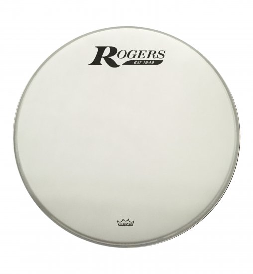 Rogers Coated Bass Drum Logo Head 22" Drums Etc.