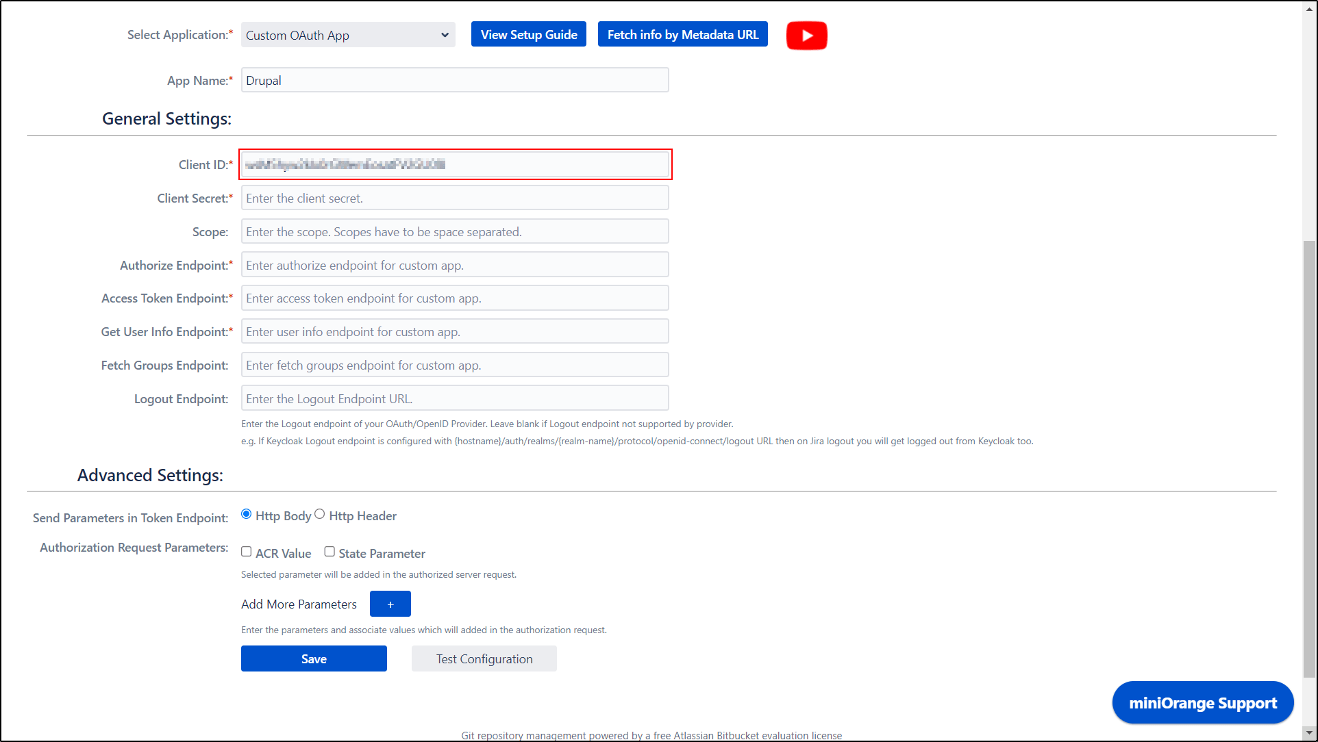 Bitbucket OAuth Client OAuth Server SSO Setup Guides Drupal Wiki