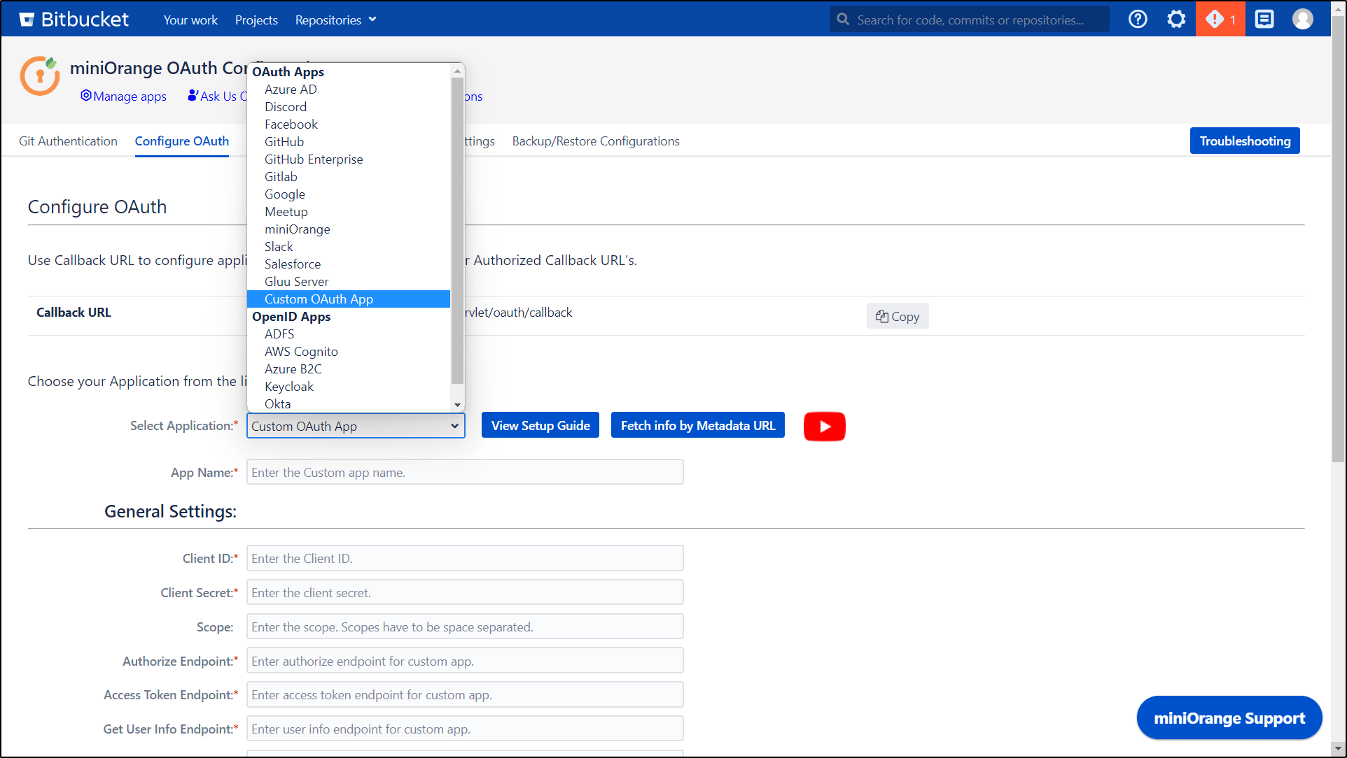 Bitbucket OAuth Client OAuth Server SSO Setup Guides Drupal Wiki