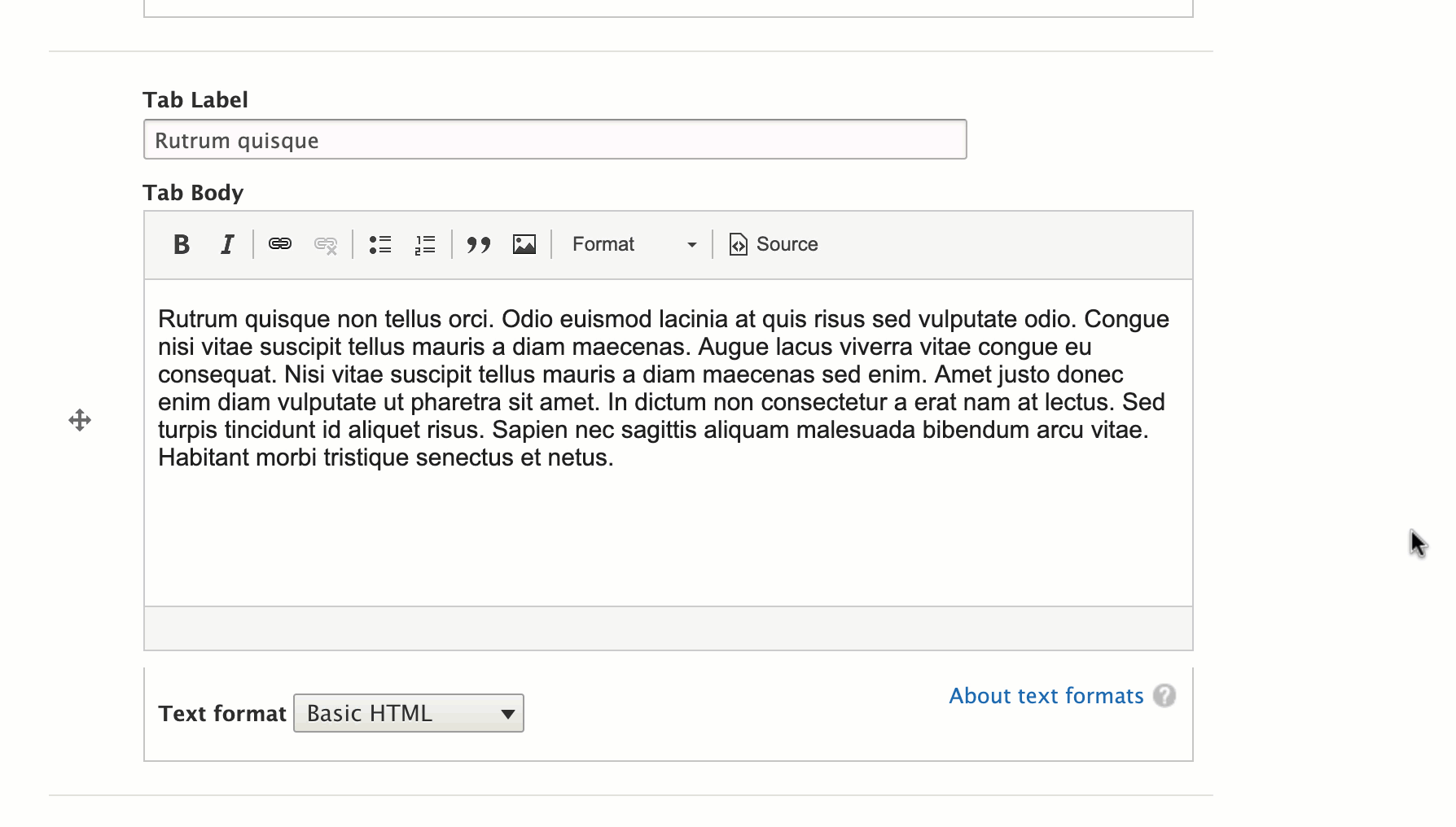 Bootstrap Horizontal Tabs