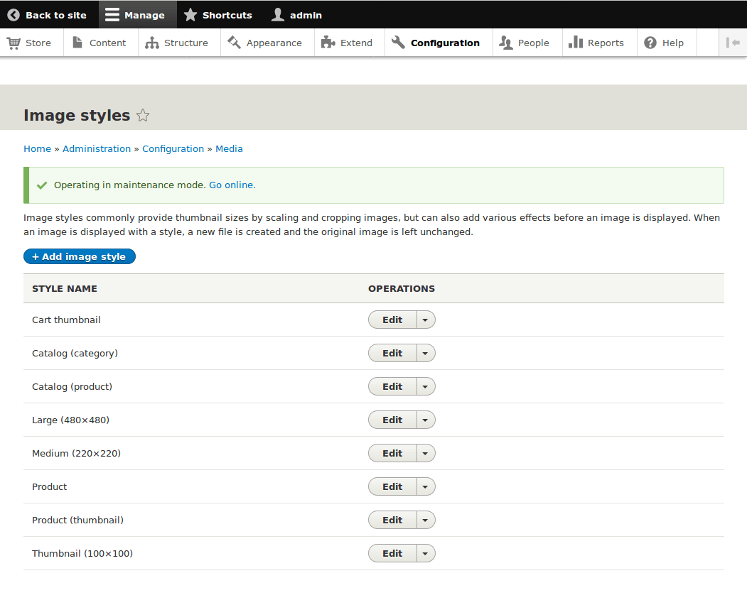 How to change the size of Product images HowTos Drupal Wiki guide