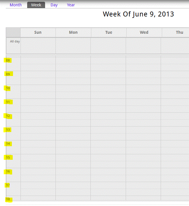 Week and Day views are stuck on military time. [1885662]