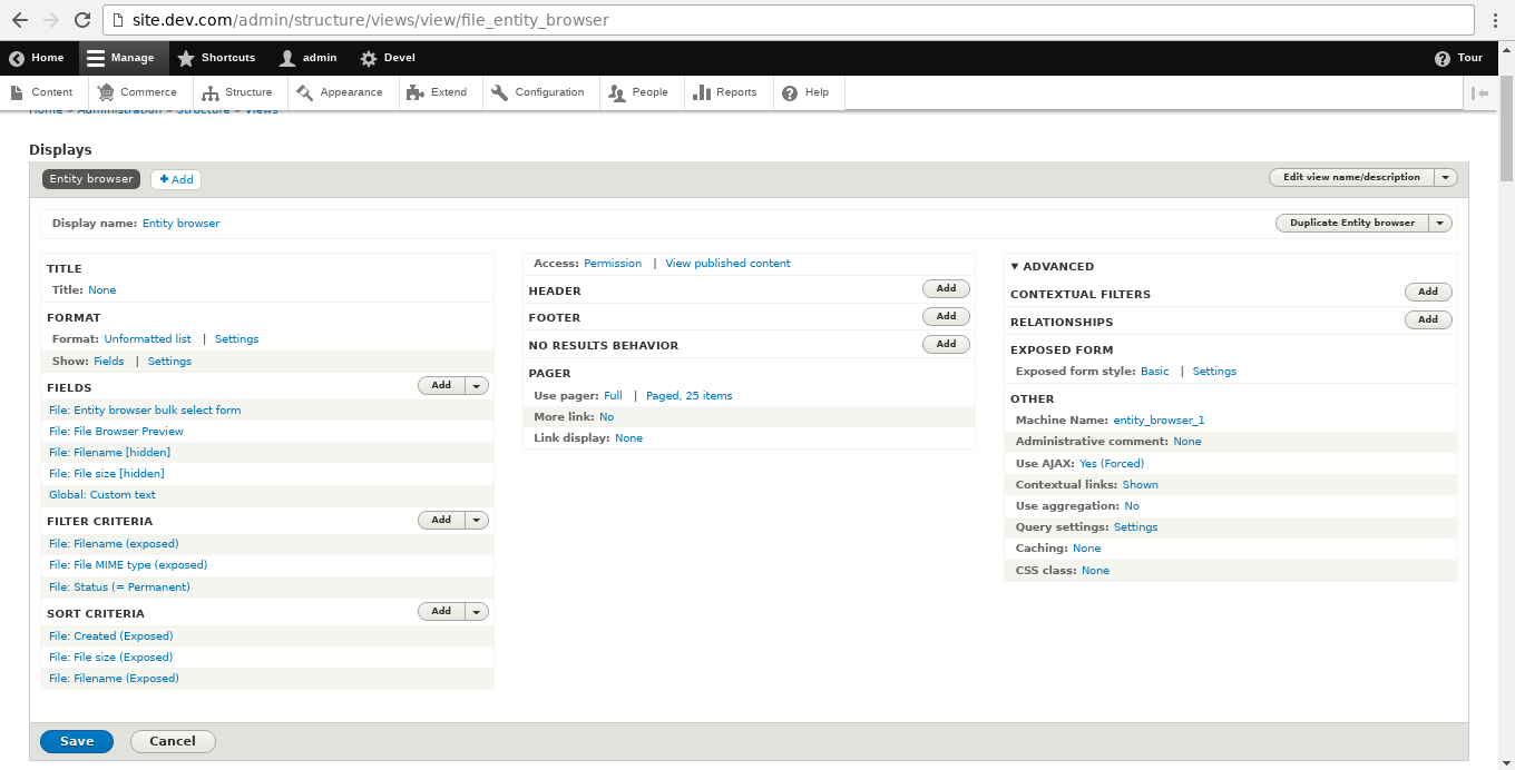 How to configure an image widget to reuse existing files Entity