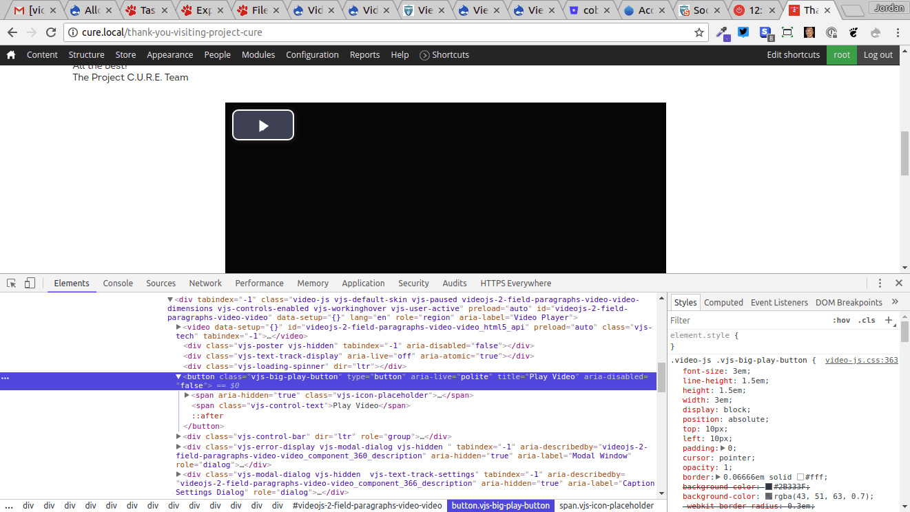 Allow setting to center vjs big play button by default [2968187