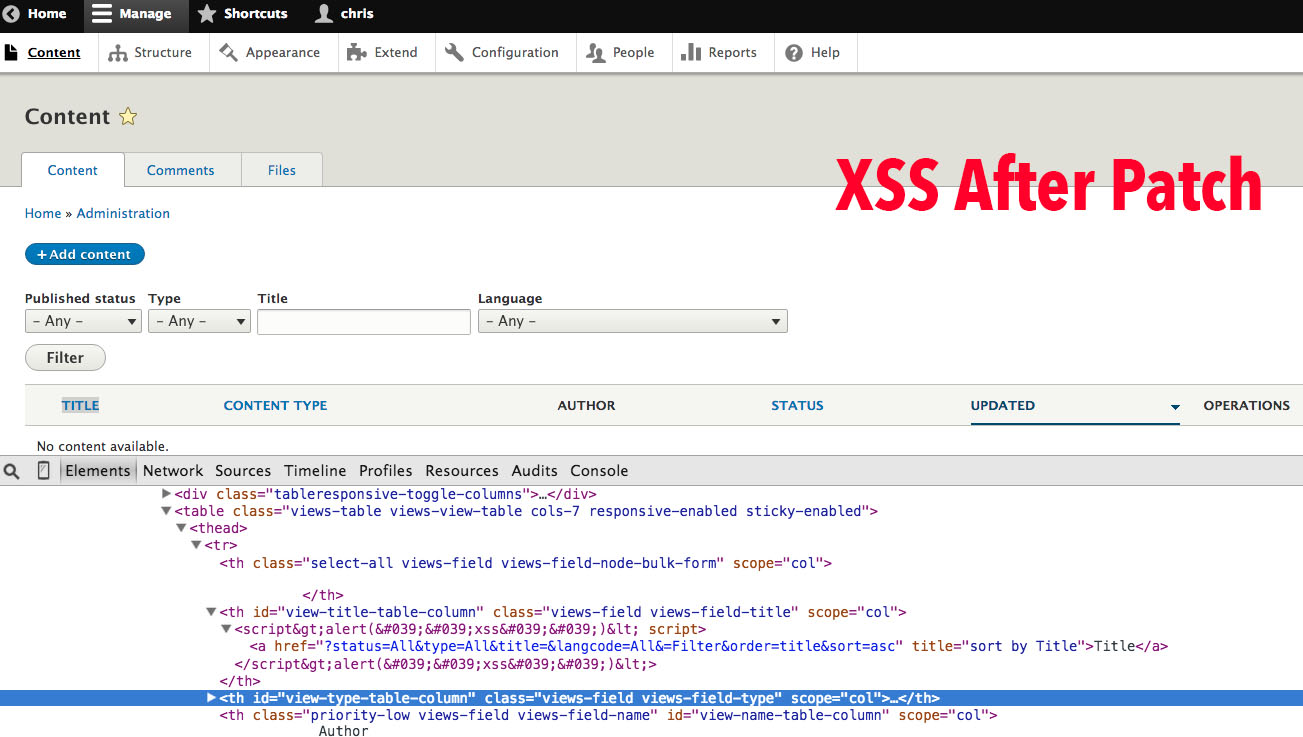 Test that Header label + customized label wrapper of a Views table