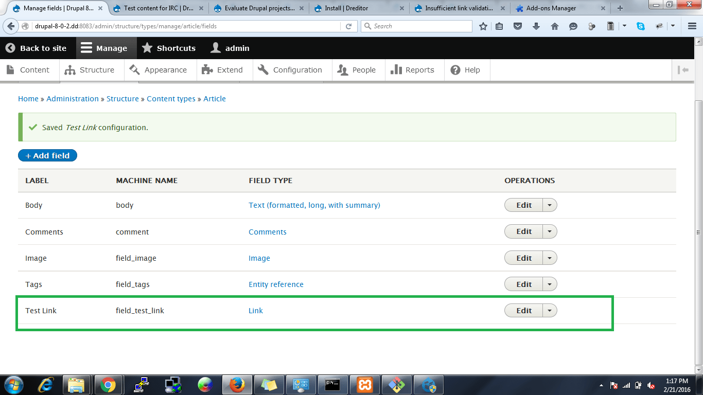 Insufficient link validation for external URLs in link widget [2652236