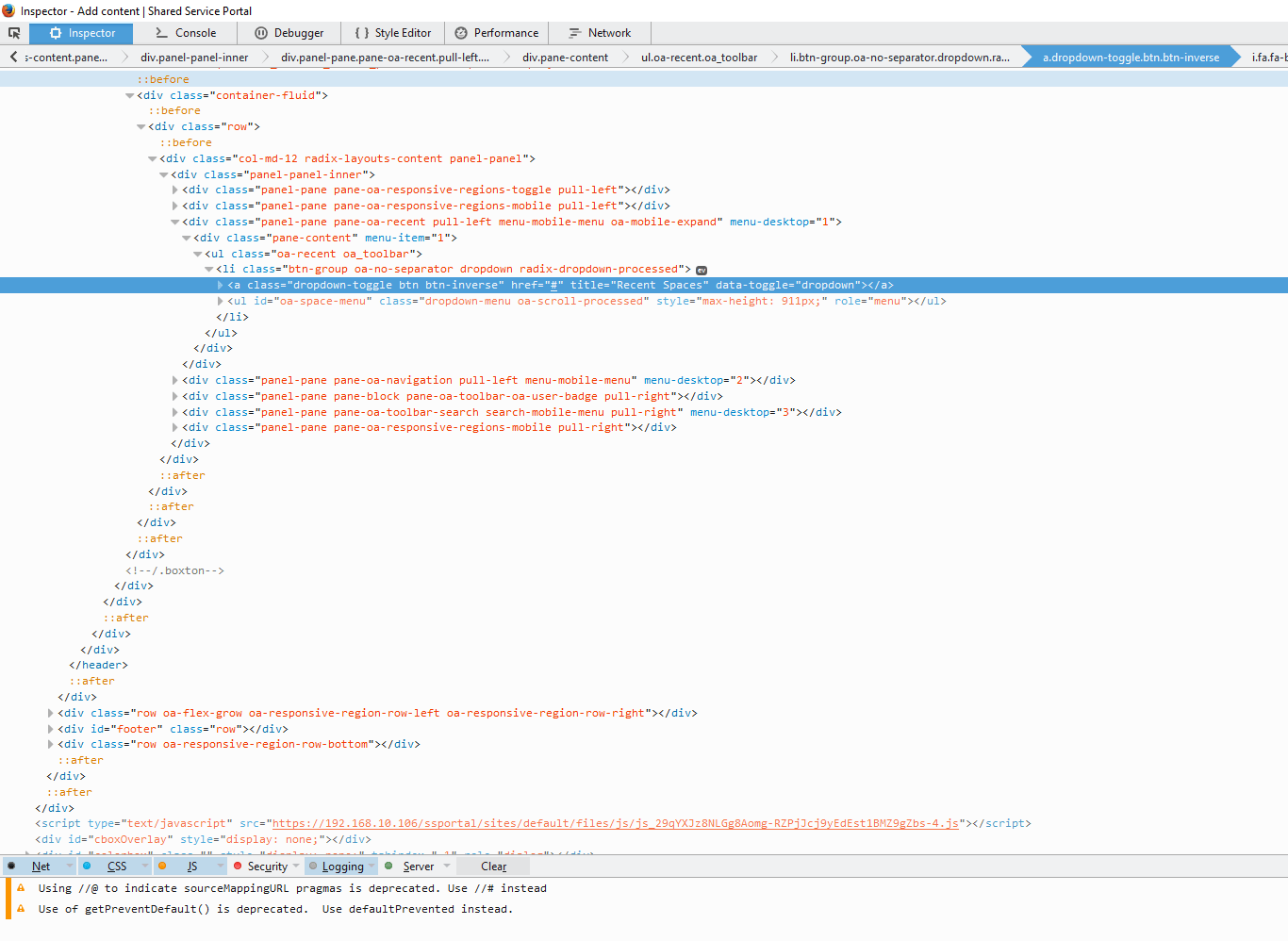 Mouseover and clicking of menus and buttons not working after update