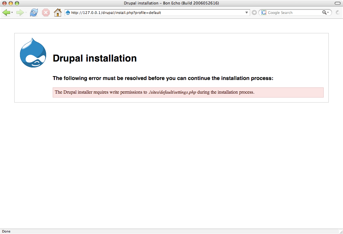 Installer usability write permissions error [76591]