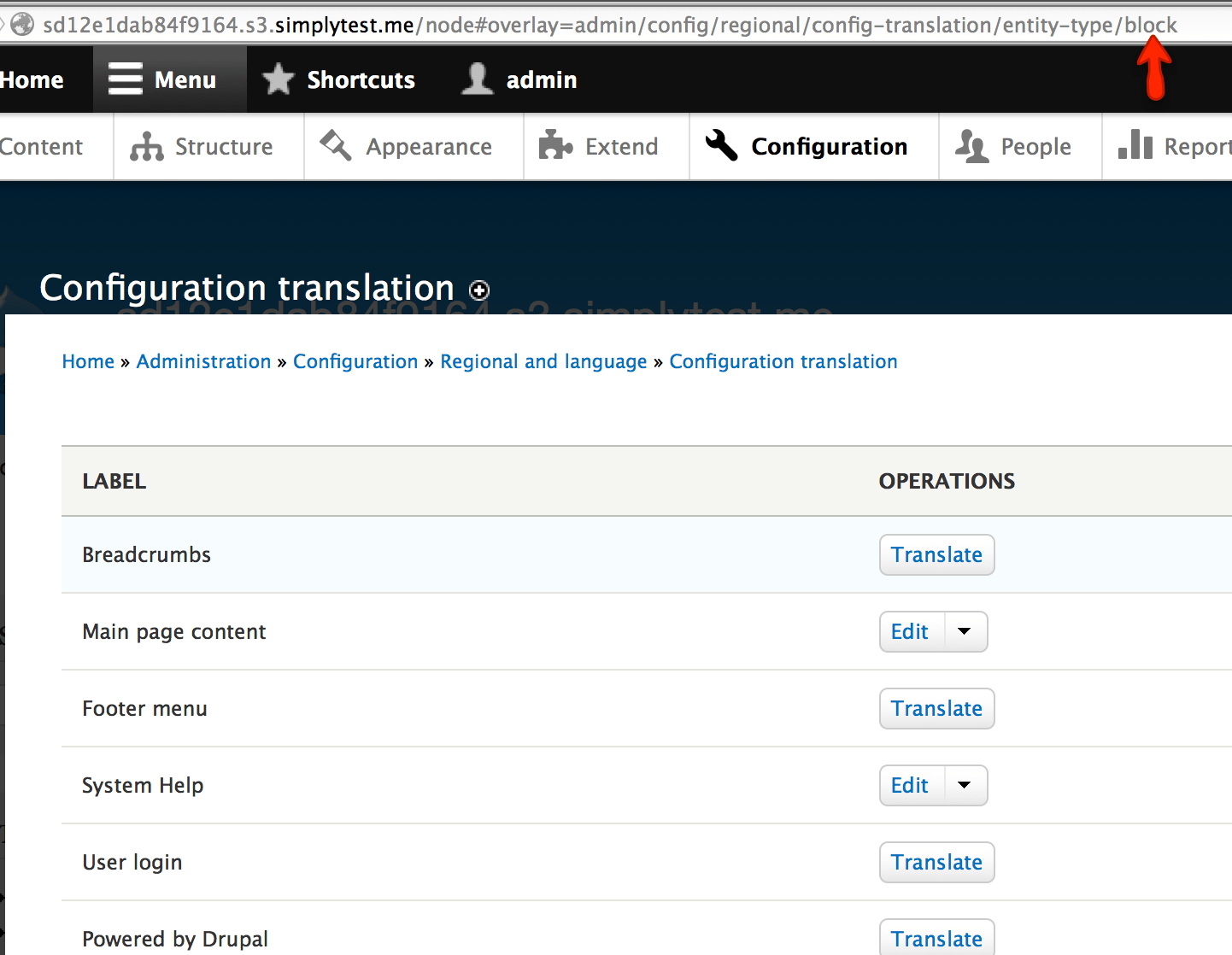 Provide Config translation UI [2095145]