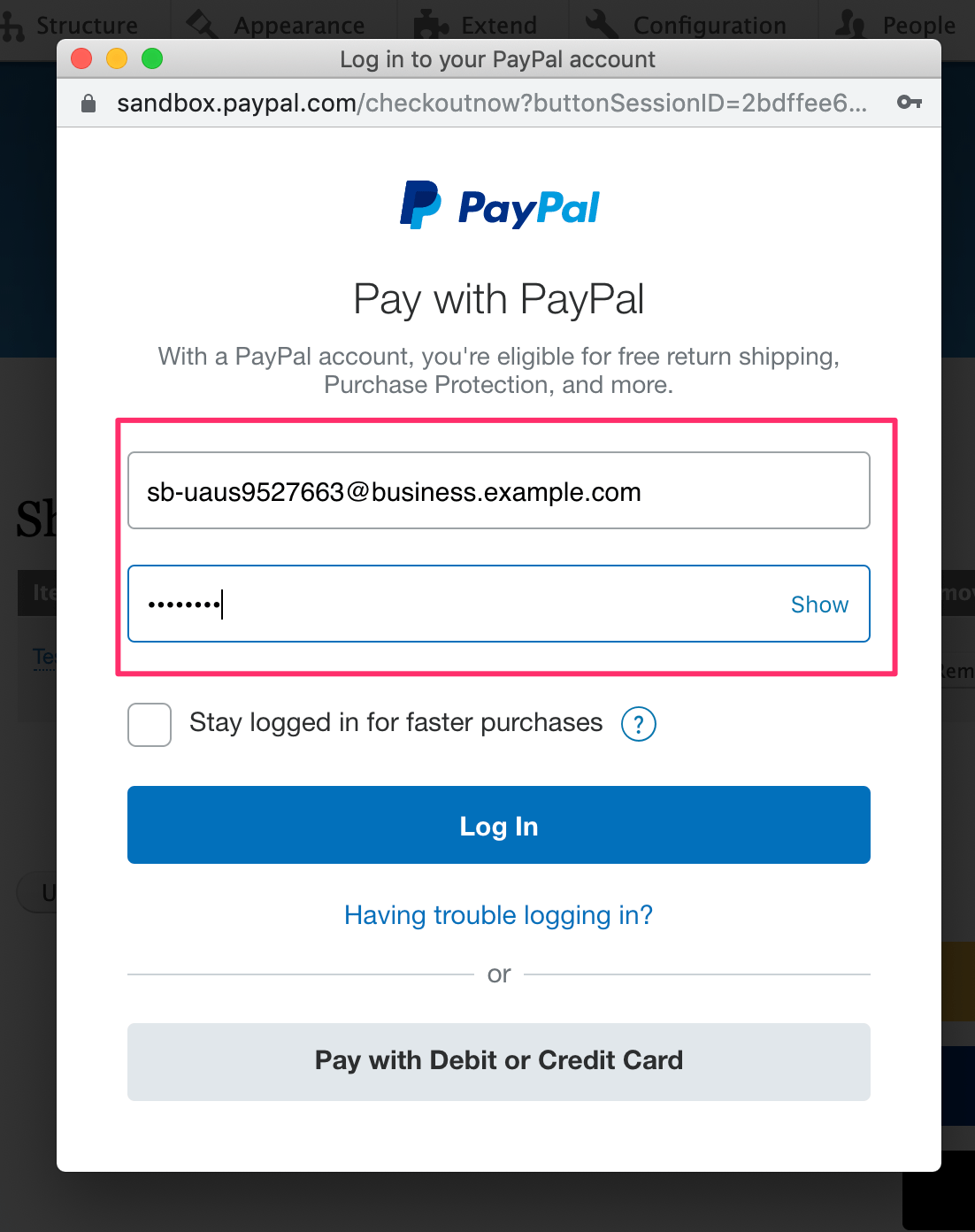 PayPal Commerce Platform testing Commerce PayPal Drupal Wiki guide