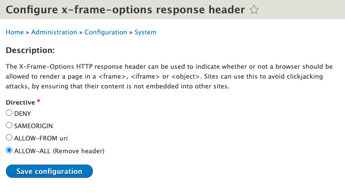 X Frame Options Header Not Set Vulnerability BWODS