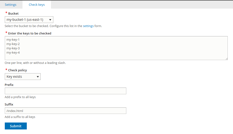 AWS S3 Key Checker