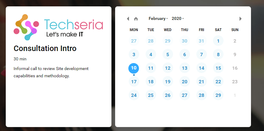 Consultation Calendar
