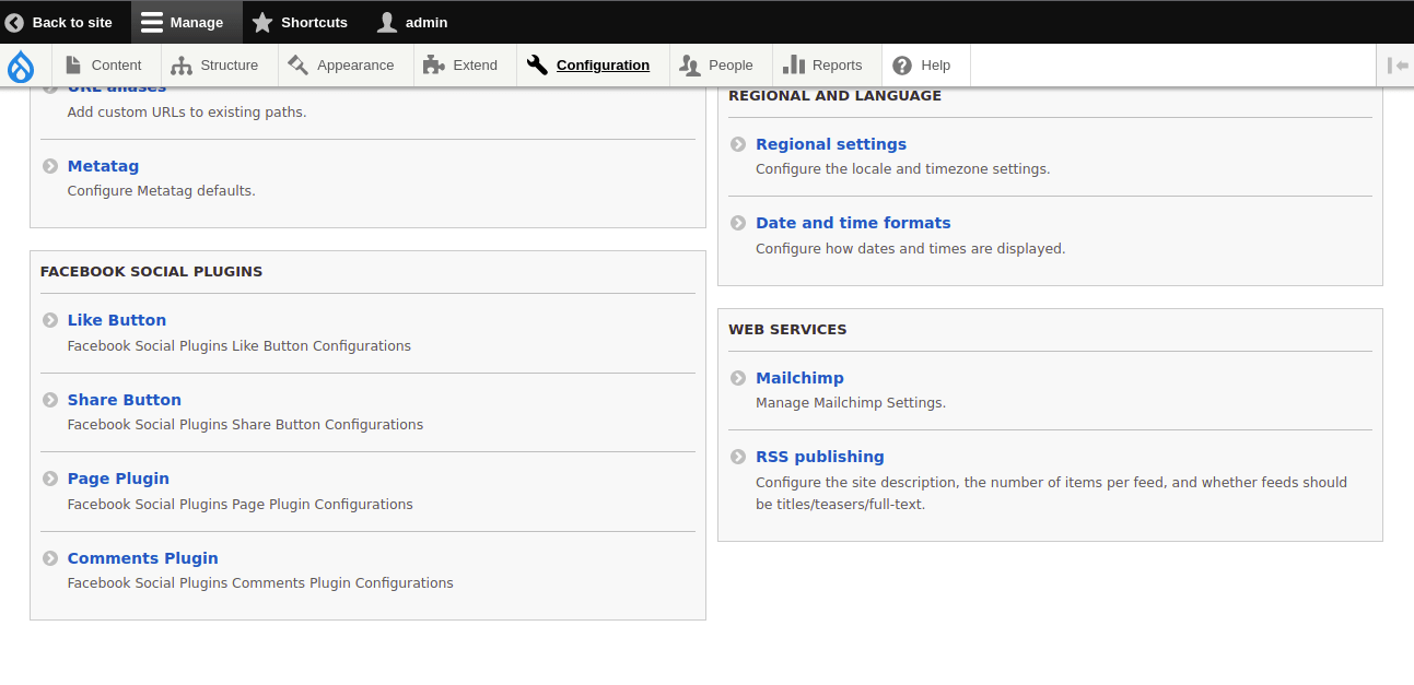 Facebook social plugins