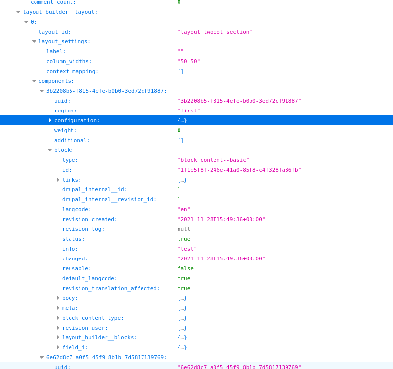 JSONAPI Layout Builder Include