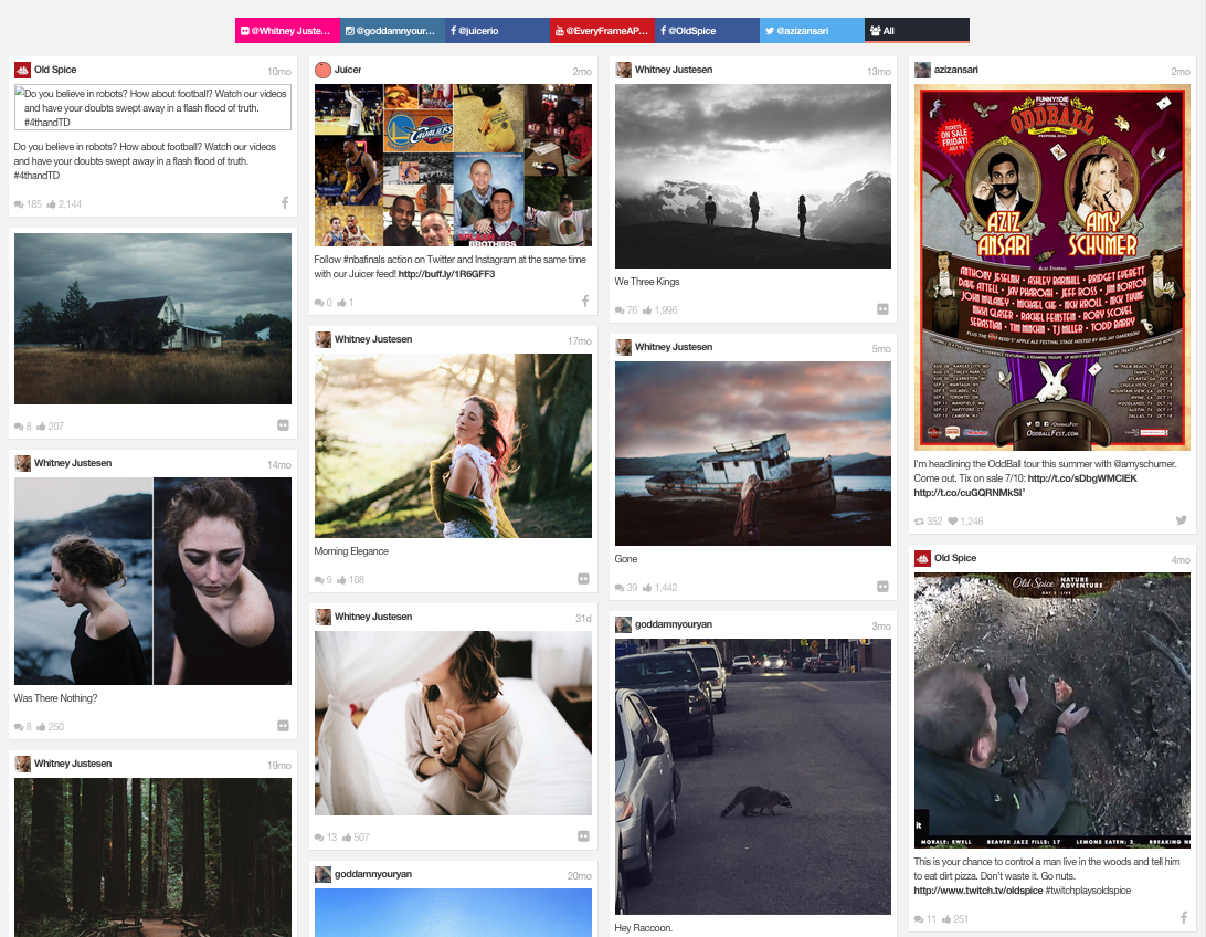 Juicer Social Media Feed Aggregator
