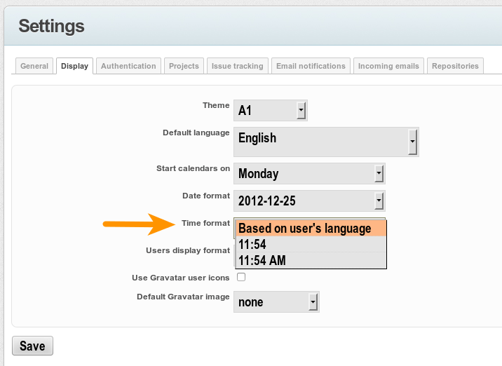 Change time format? [1685356]