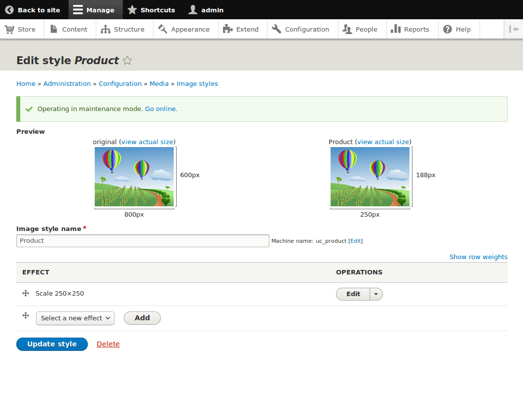 How to change the size of Product images HowTos Drupal Wiki guide