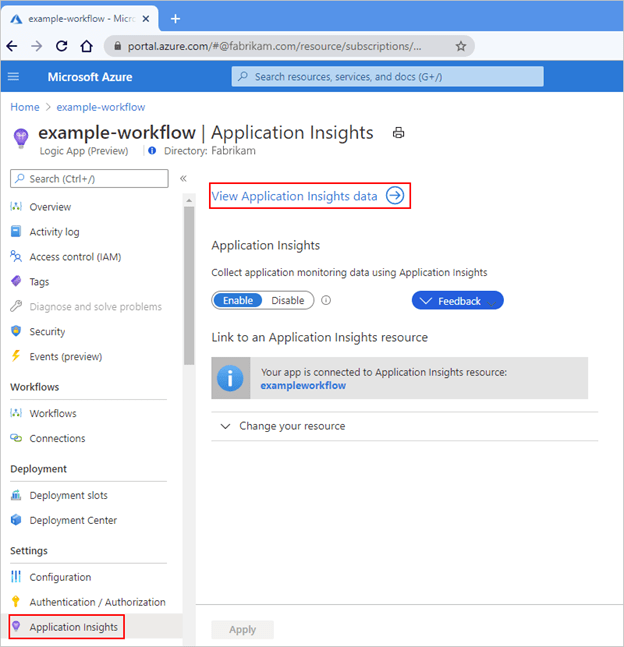 Azure Logic Apps Running Anywhere Monitor with