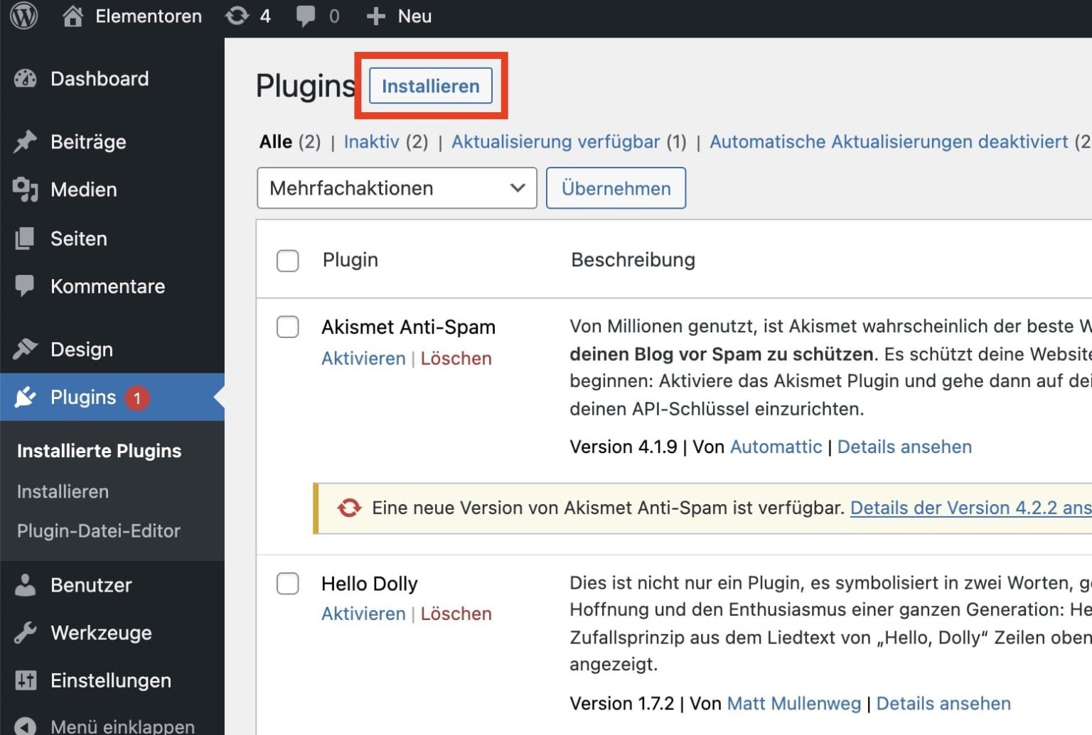 WordPress Website erstellen Eine Anleitung, Schritt für