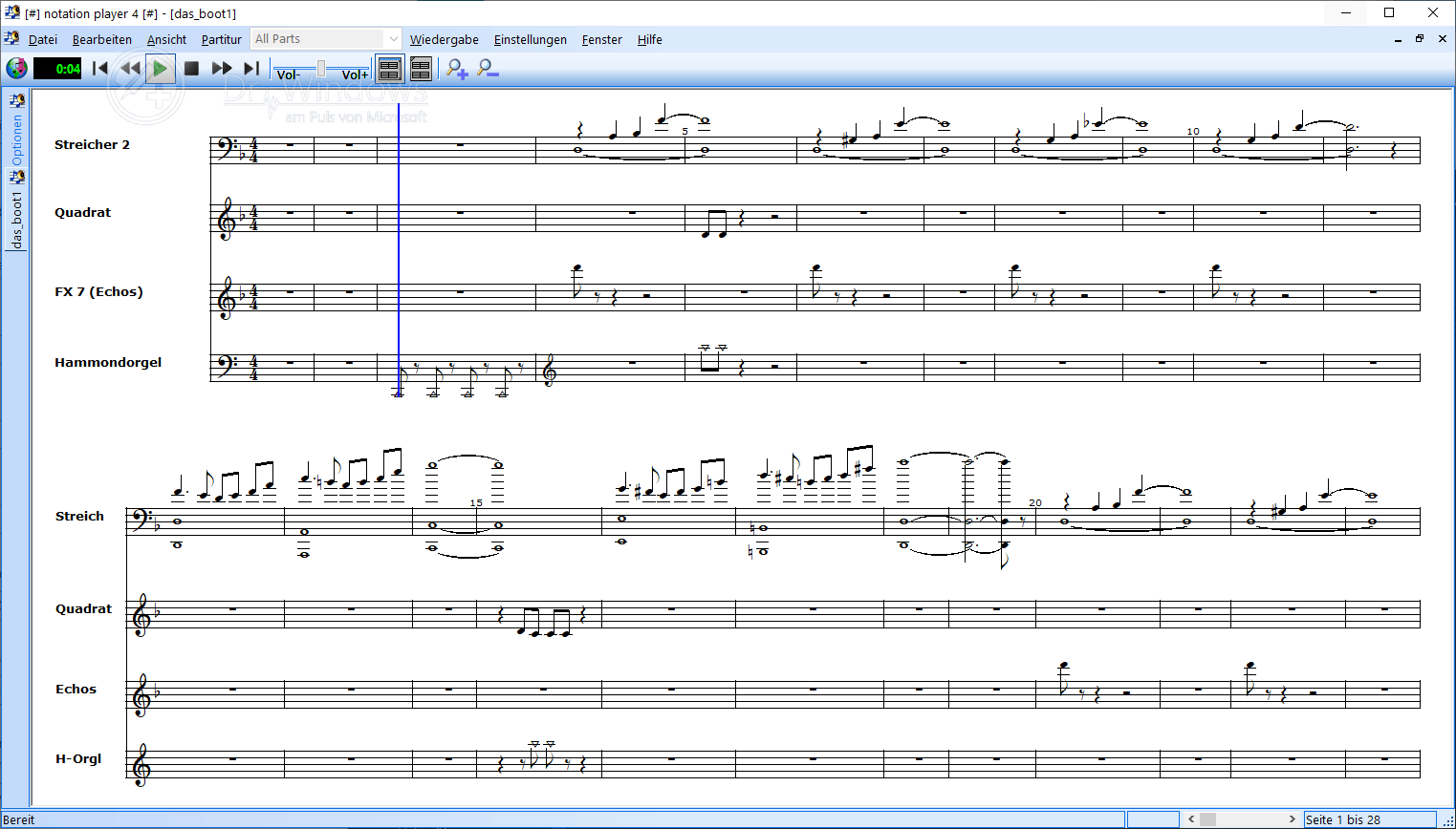Notation Player MIDIDateien auf Notenpapier › Dr. Windows