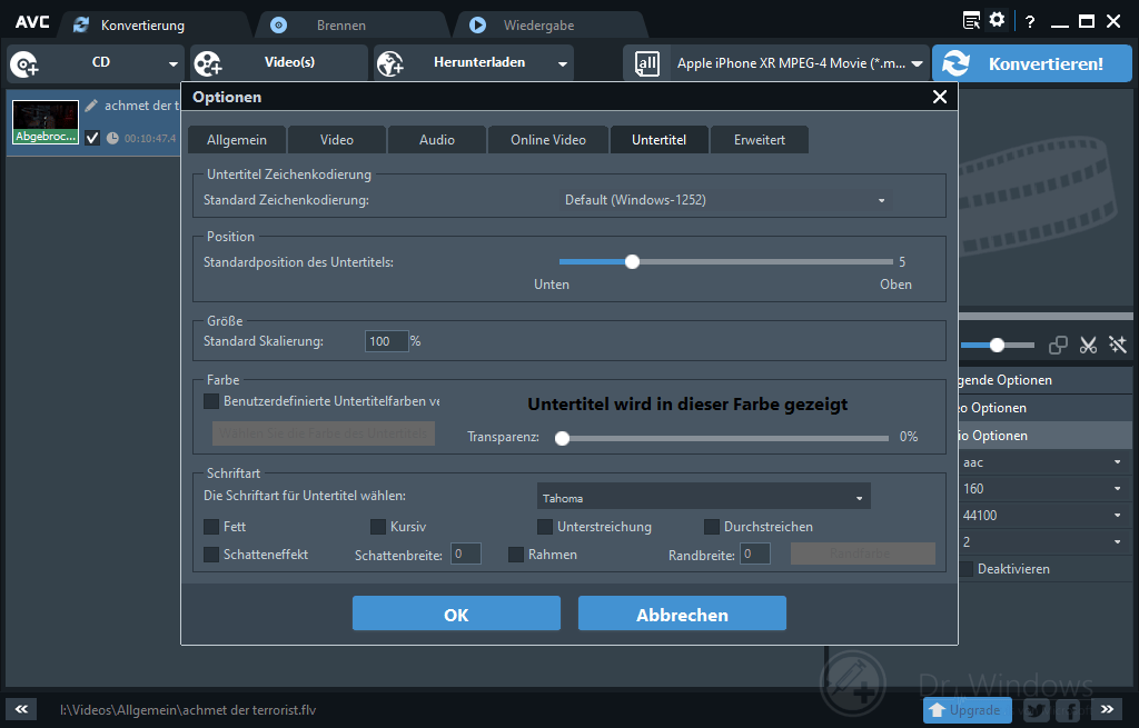 Any Video Converter Free Videokonverter zum Umwandeln von